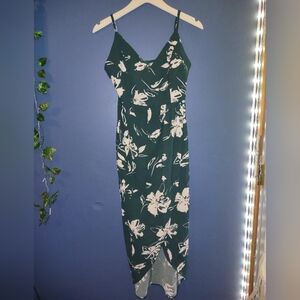 Green Floral Maxi Dress - Size 0